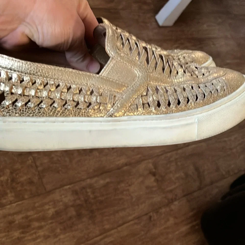 Tory Burch Gold Sneakers - Picture 8 of 9